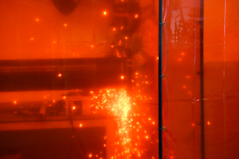 Weld sparks